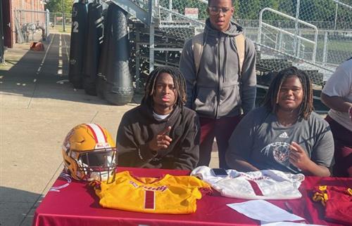 Boys Football Team members posing
